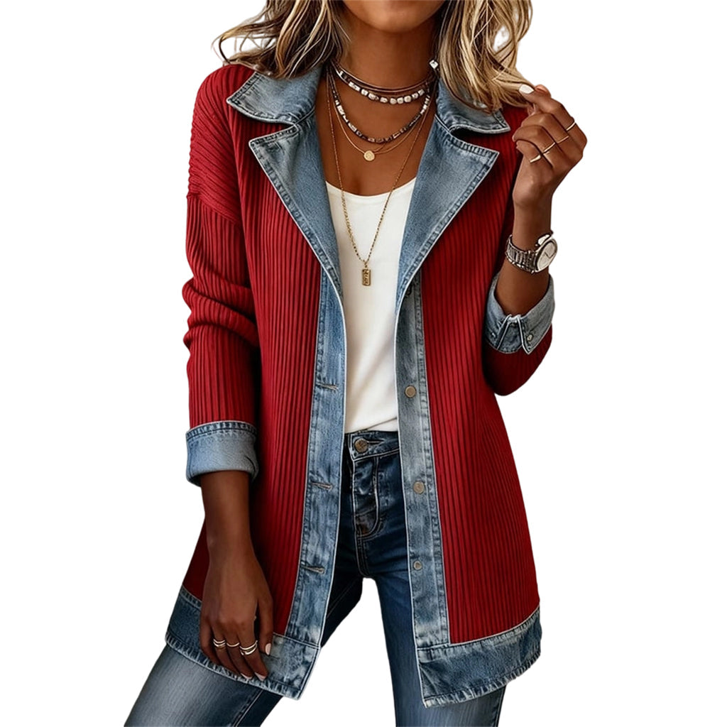 Marilisa | Giacca con Dettagli Denim