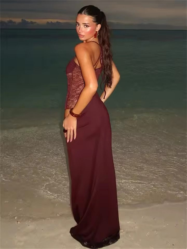 Giulia | Abito in Velluto Fiamma